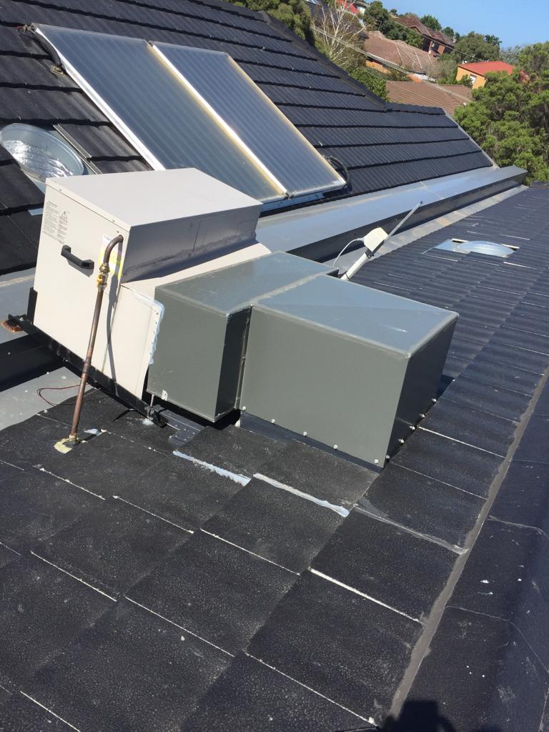 roof unit ducted heating